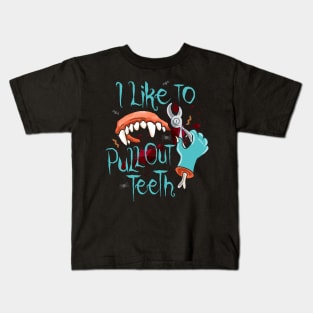 funny dentist halloween Kids T-Shirt
